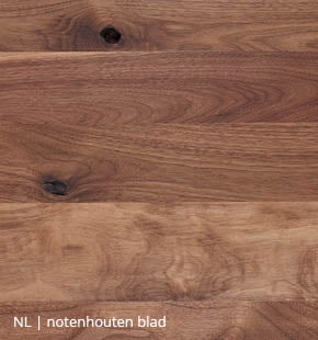 NLwoont notenhouten tafel op maat