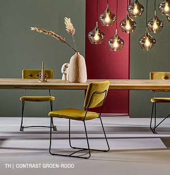 inspiratie van Trendhopper contrast groen rood in je interieur. 