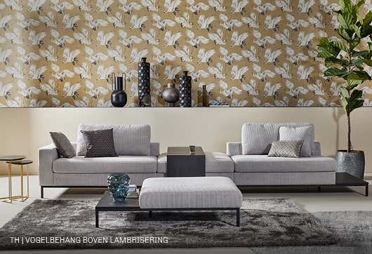 Eijffinger vogelbehang Oasis 371351 in Trendhopper interieurstyling.