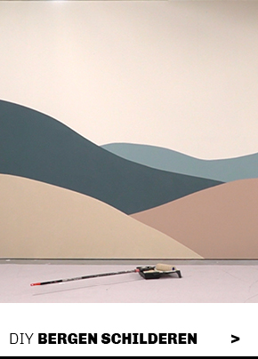 Inspiratie: DIY bergen schilderen met muurverf bij Trendhopper