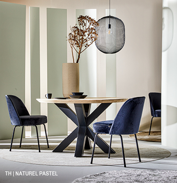 Eethoek in naturel pastel styling van Trendhopper