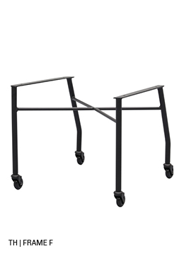 Trendhopper eetkamerstoel met wieltjes stoelpoten frame F
