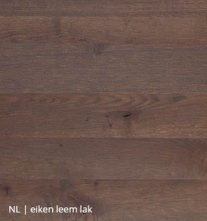 Eiken blad met leem lak voor NLwoont tafel op maat