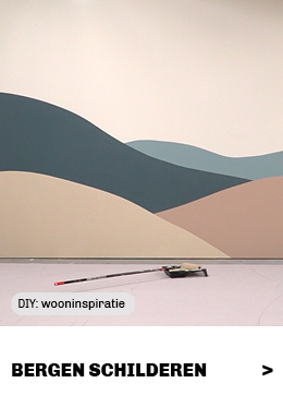 DIY bergen schilderen met muurverf