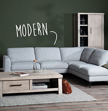 Omnia moderne hoekbank budget home store