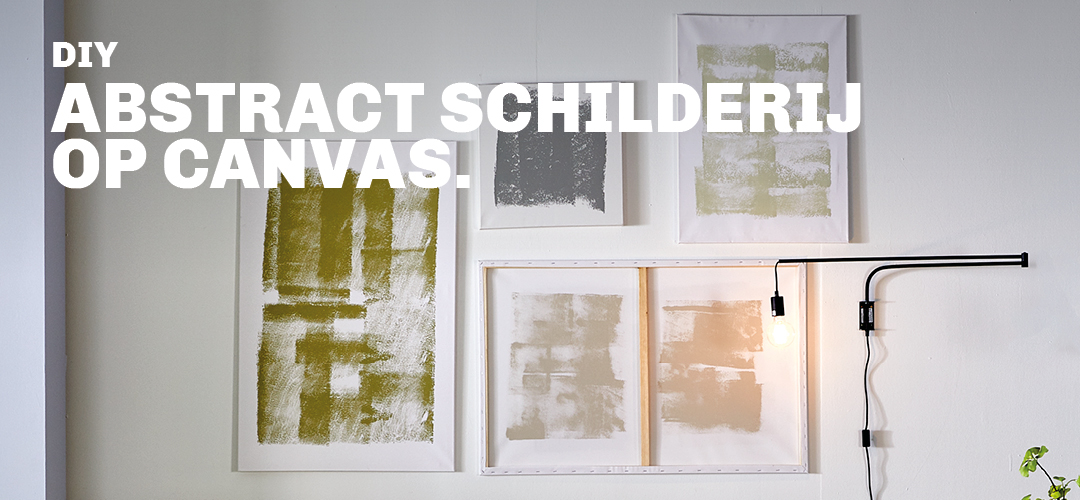 Inspiratie voor DIY abstract schilderij op canvas bij Trendhopper