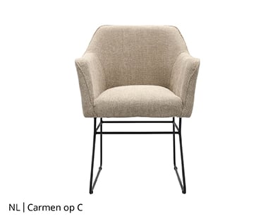 NLwoont eetkamerstoel Carmen met frame C