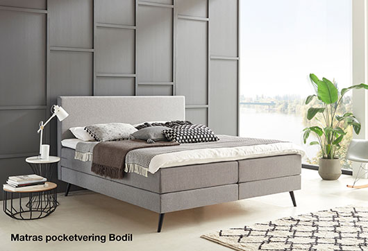 Pocketvering matras boxspring Bodil bij budget home store