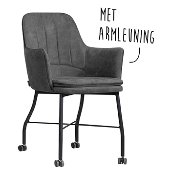 Eetkamerstoel met armleuning Vera van Budget Home Store