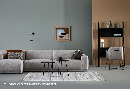 Trendhopper eetkamerstoel Carlet frame E handgreep 
