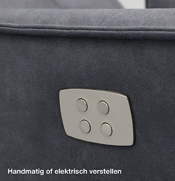 Budget Home Store relaxfauteuil elektrisch of handmatig verstelbaar 