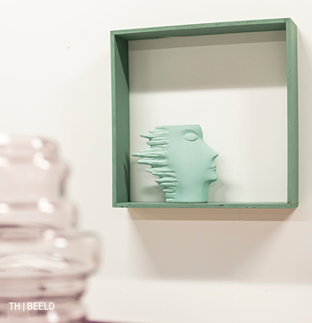 22.inspiratie voor wanddecoratie met beeld of sculptuur bij trendhopper