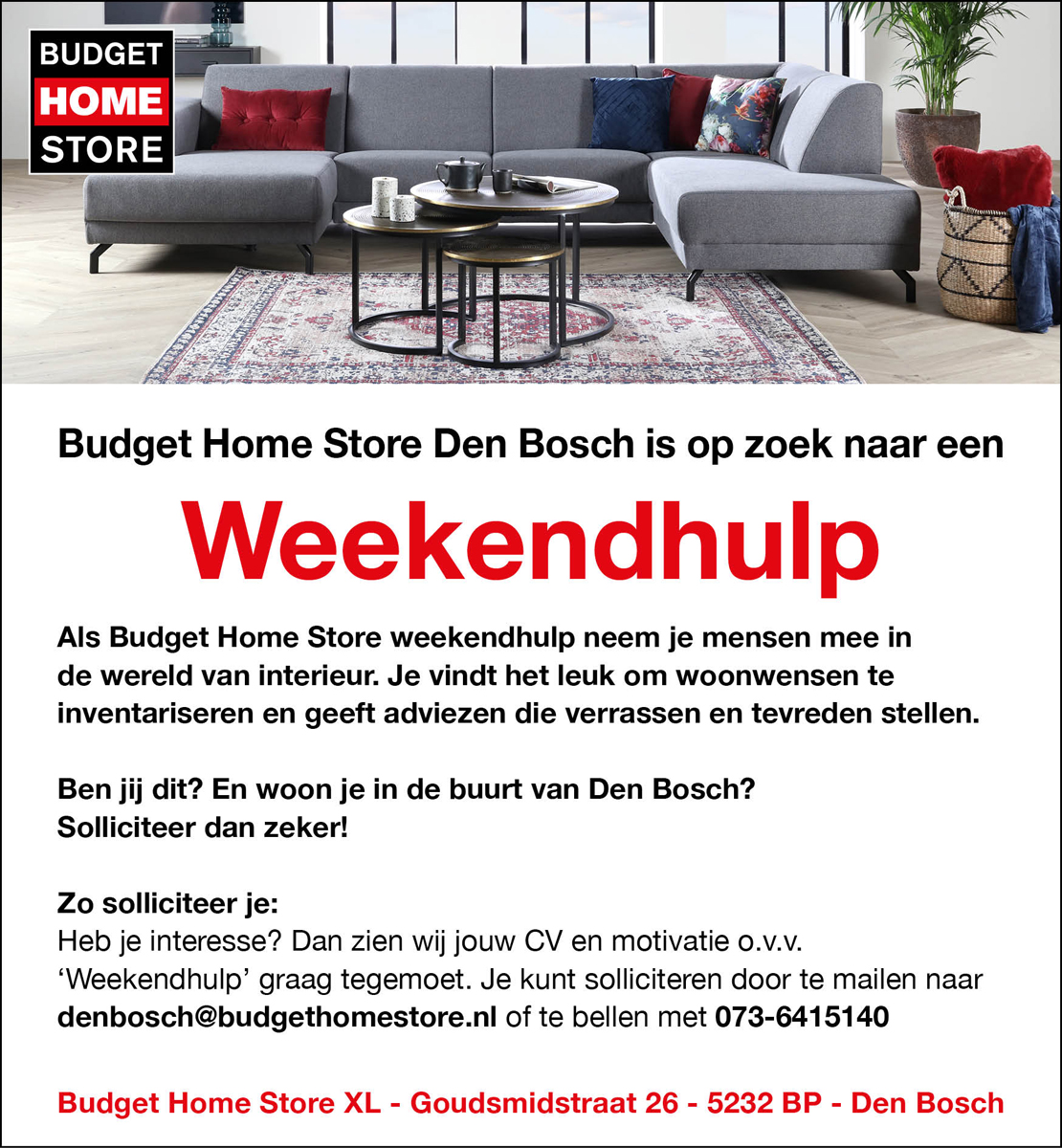 Werken bij BHS Den Bosch